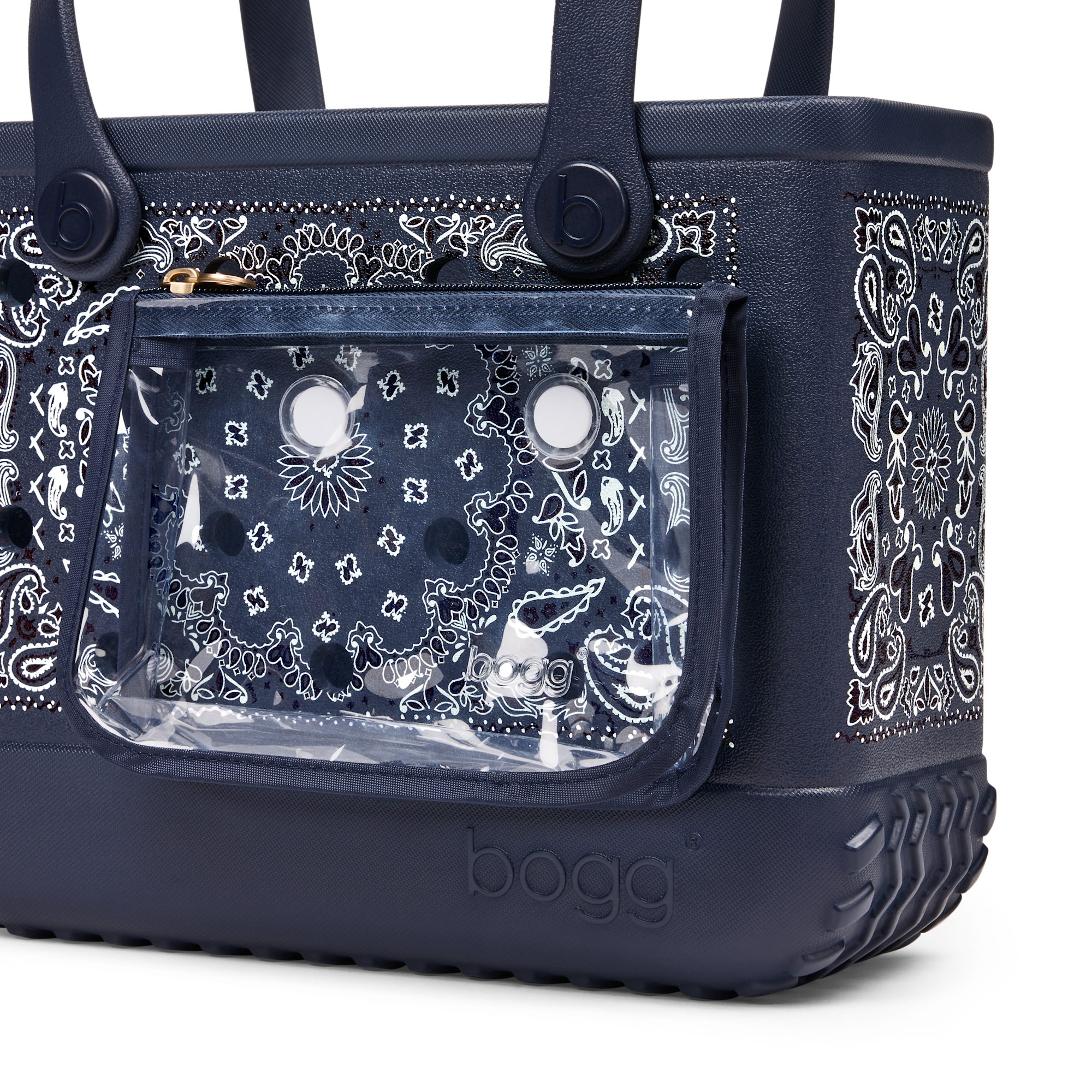Bitty Bogg Bag - Bandana Navy Me Crazy