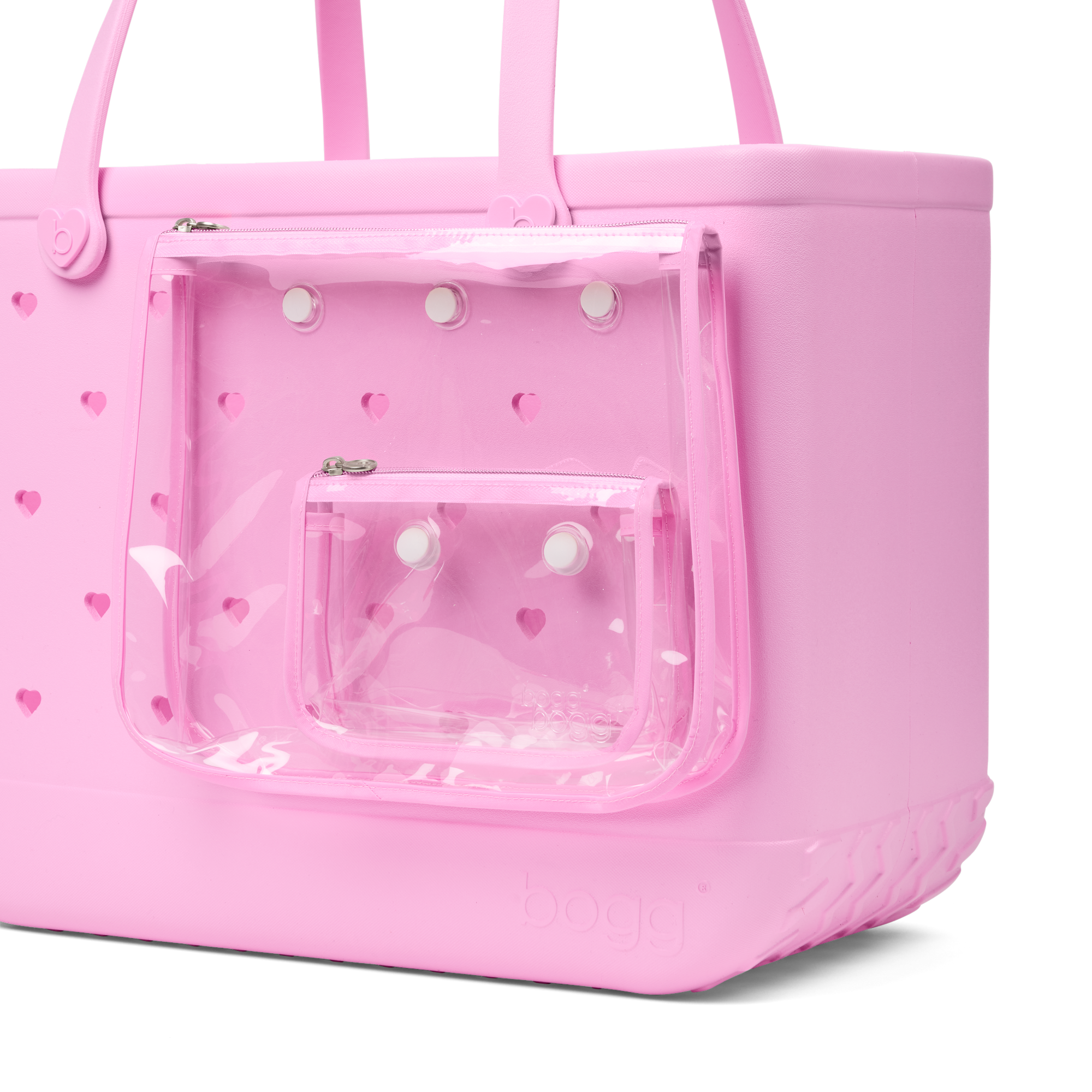 Original Bogg Bag - Cut Out Heart Pink Taffy