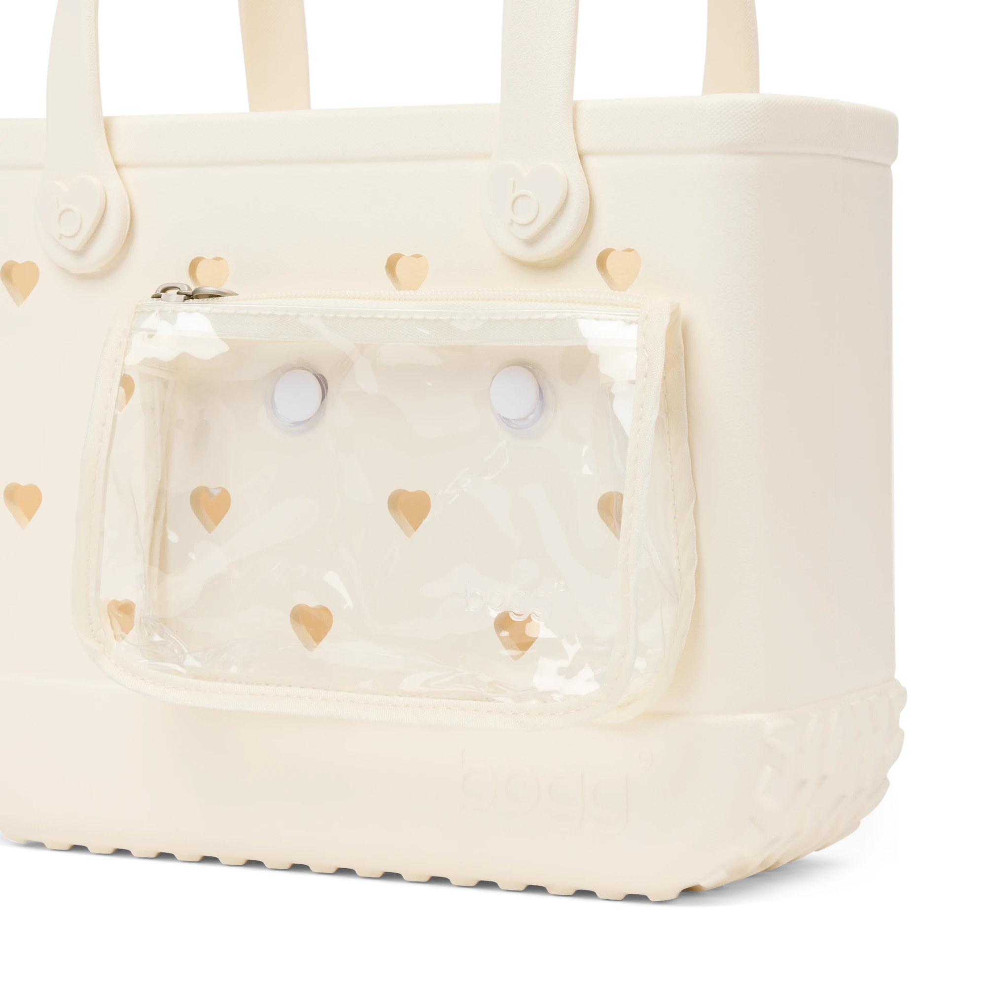 Bitty Bogg Bag - Cut Out Heart Coconut