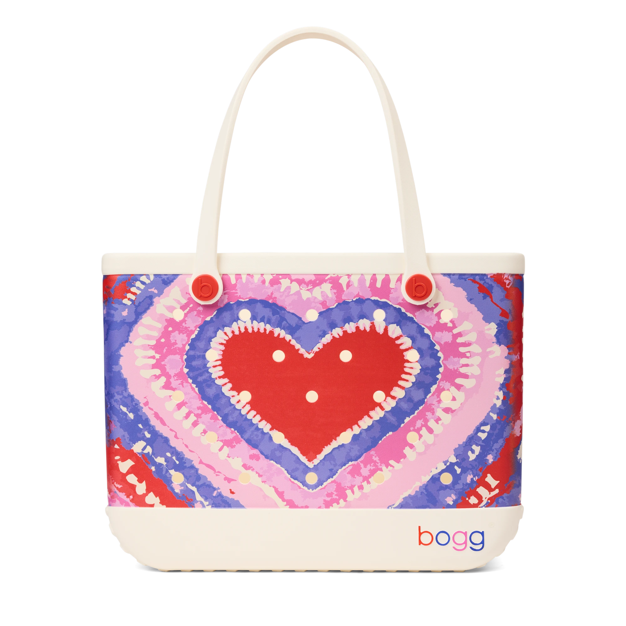 Original Bogg Bag - Dye-licious Heart Buoy Red