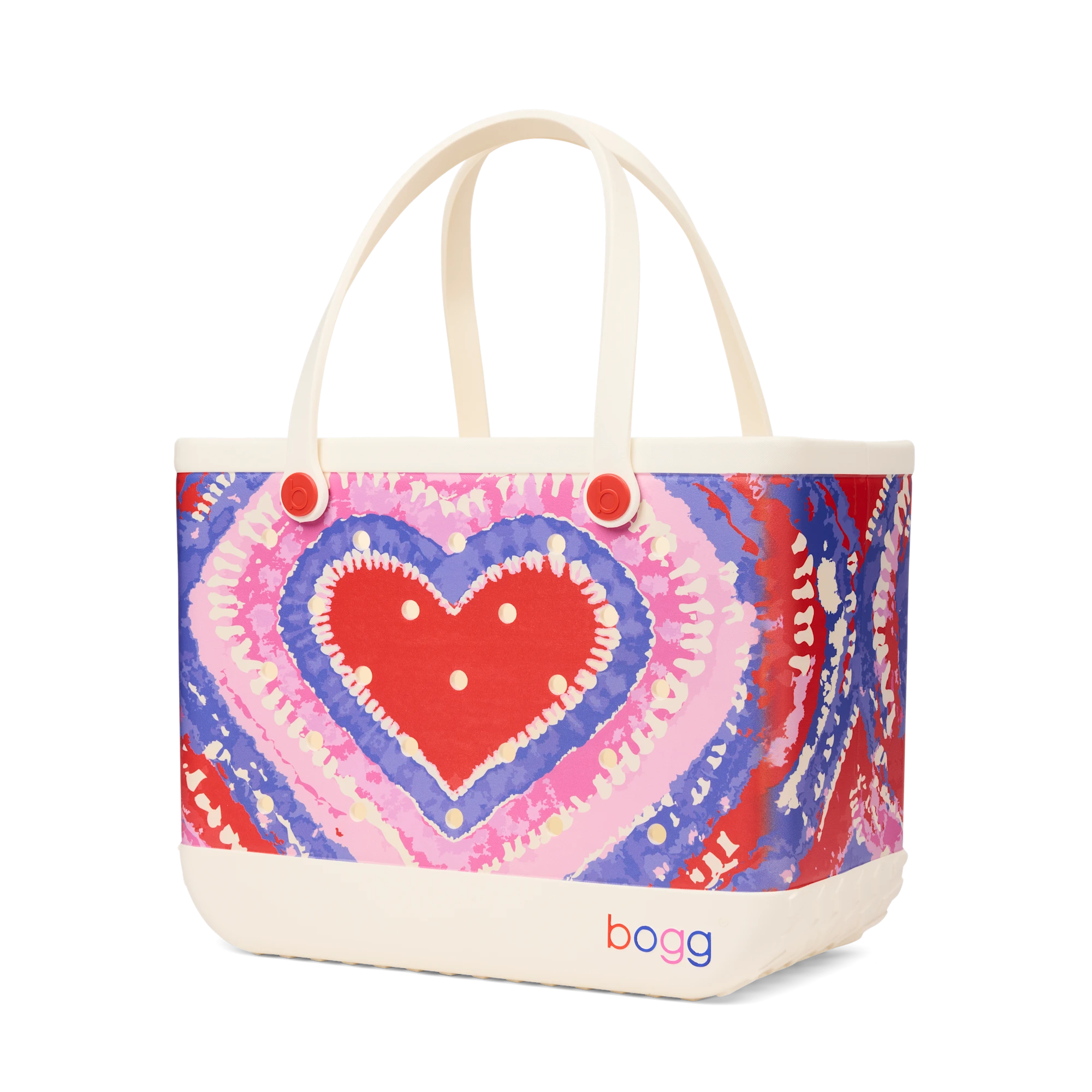 Original Bogg Bag - Dye-licious Heart Buoy Red