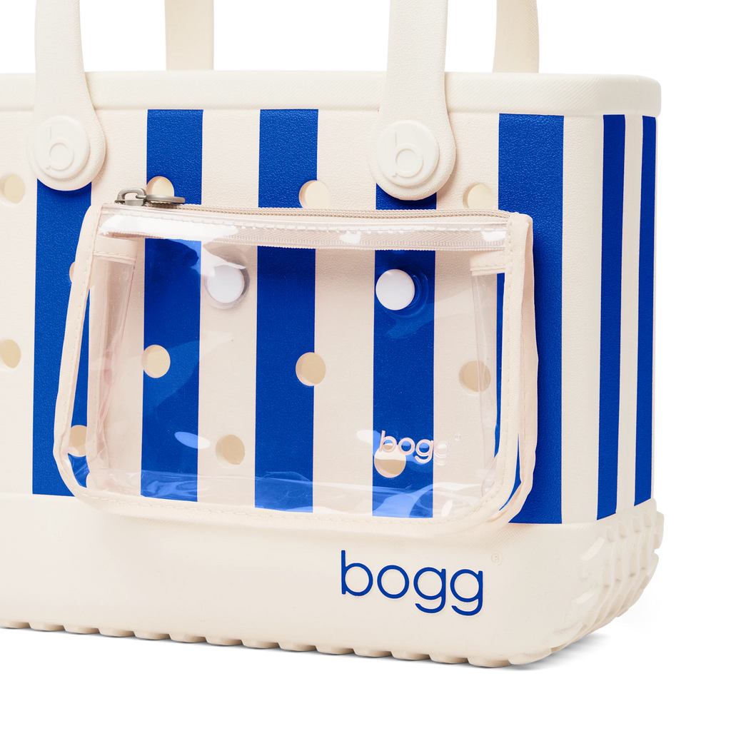Bitty Bogg Bag - Mykonos Blue Stripe