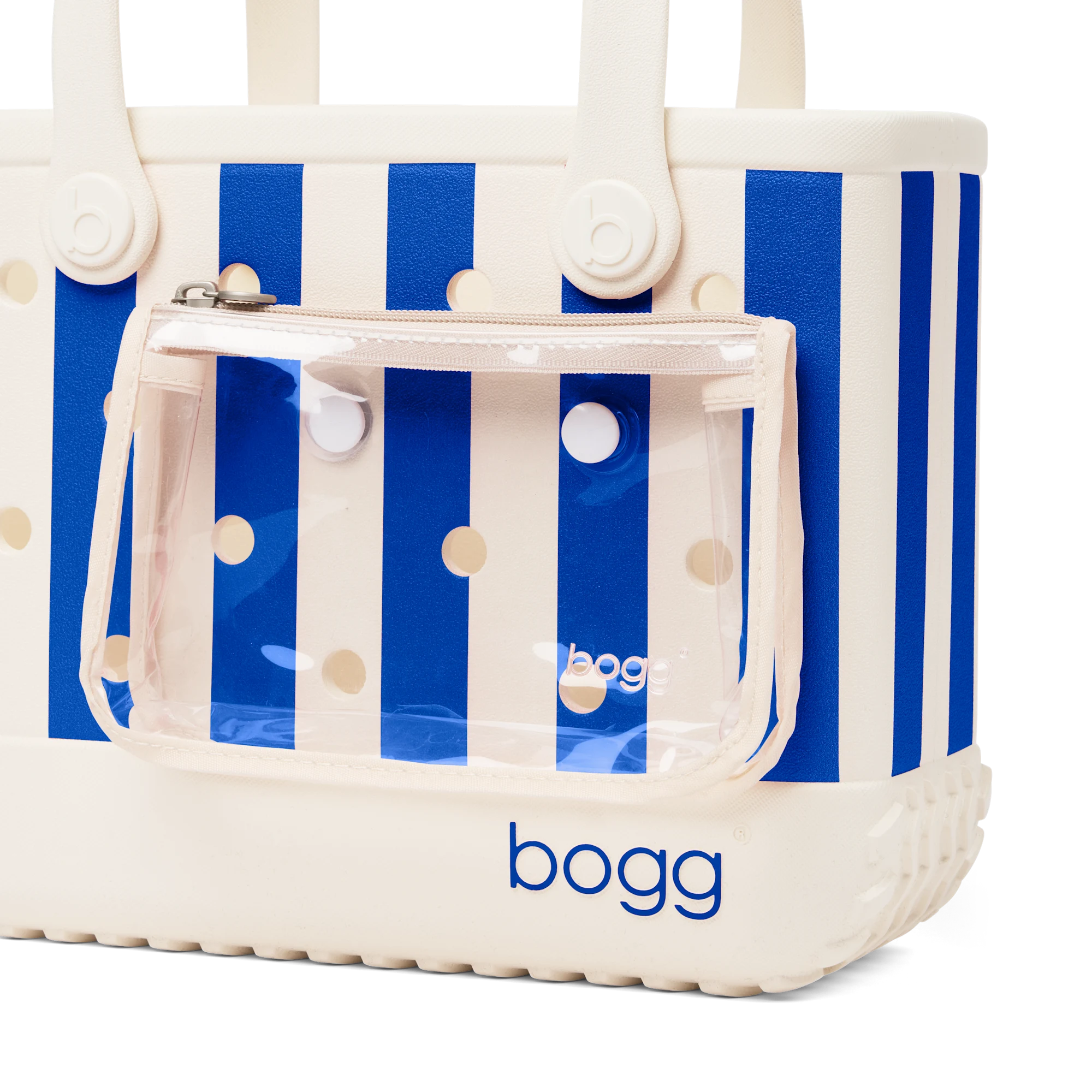 Bitty Bogg Bag - Mykonos Blue Stripe