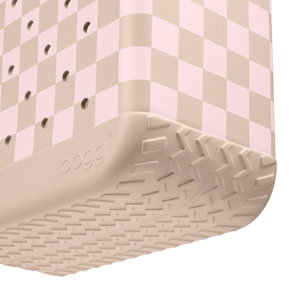 Original Bogg Bag - Checkered Linen\/ Pink Marshmallow