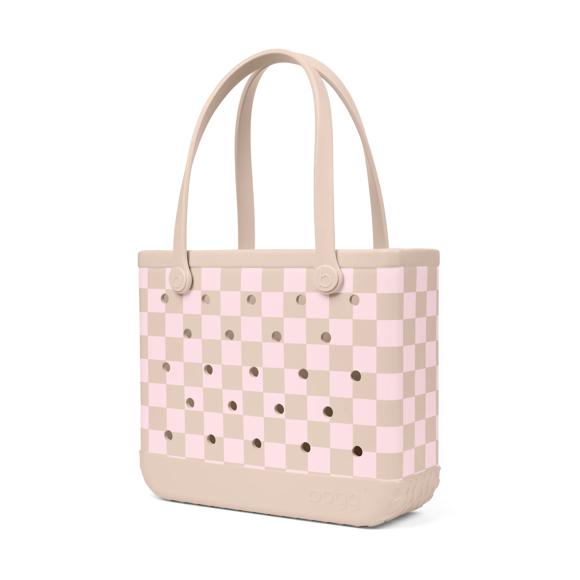 Baby Bogg Bag - Checkered Linen\/ Pink Marshmallow
