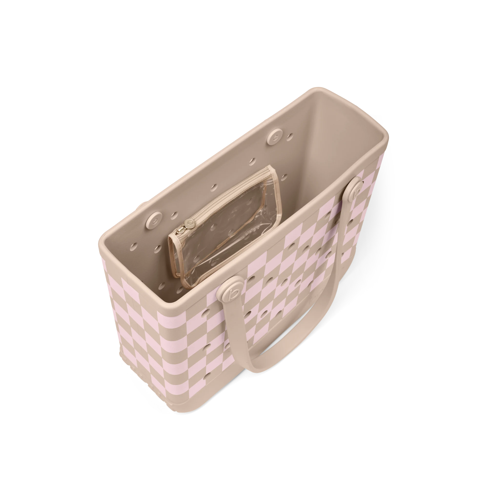 Baby Bogg Bag - Checkered Linen\/ Pink Marshmallow