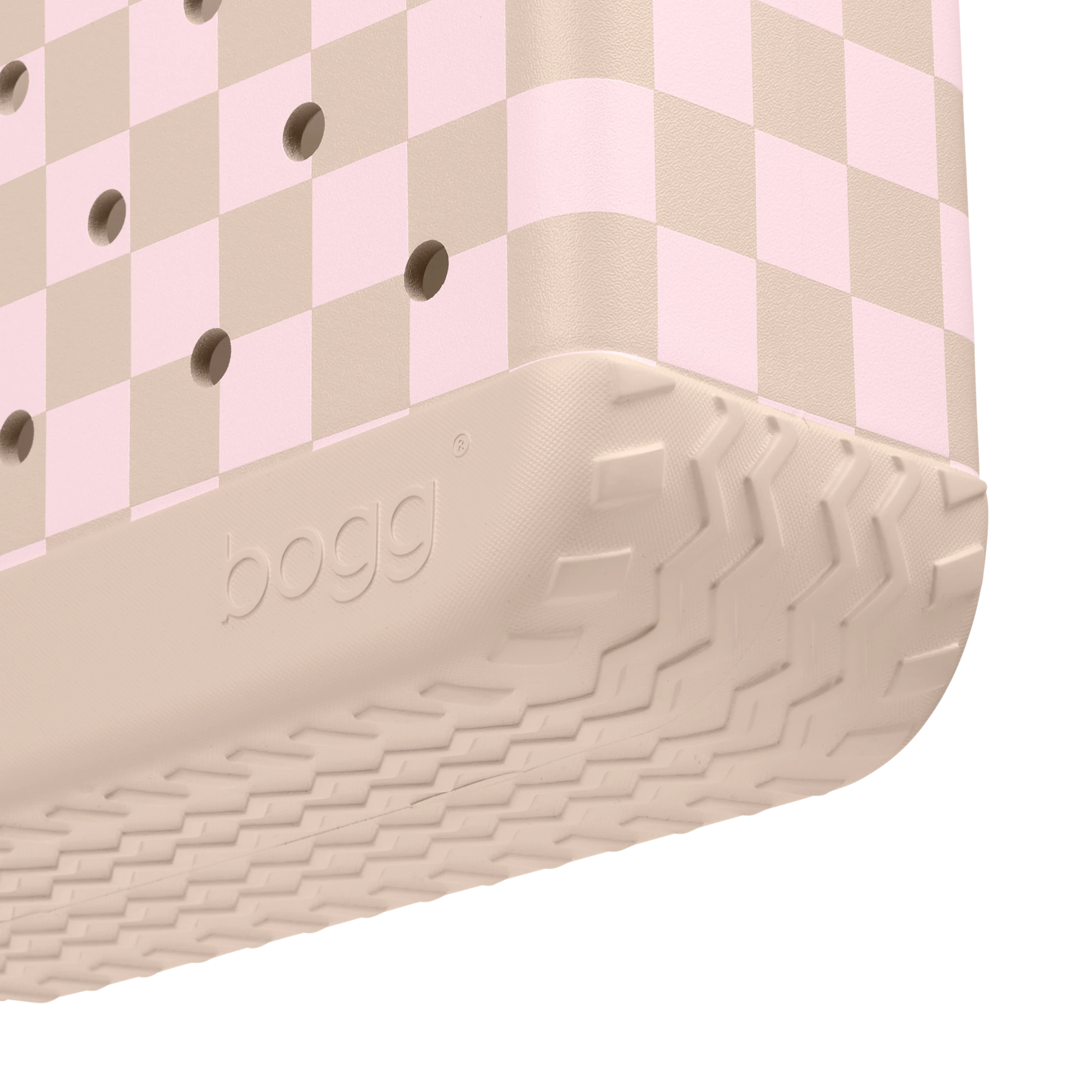 Baby Bogg Bag - Checkered Linen\/ Pink Marshmallow