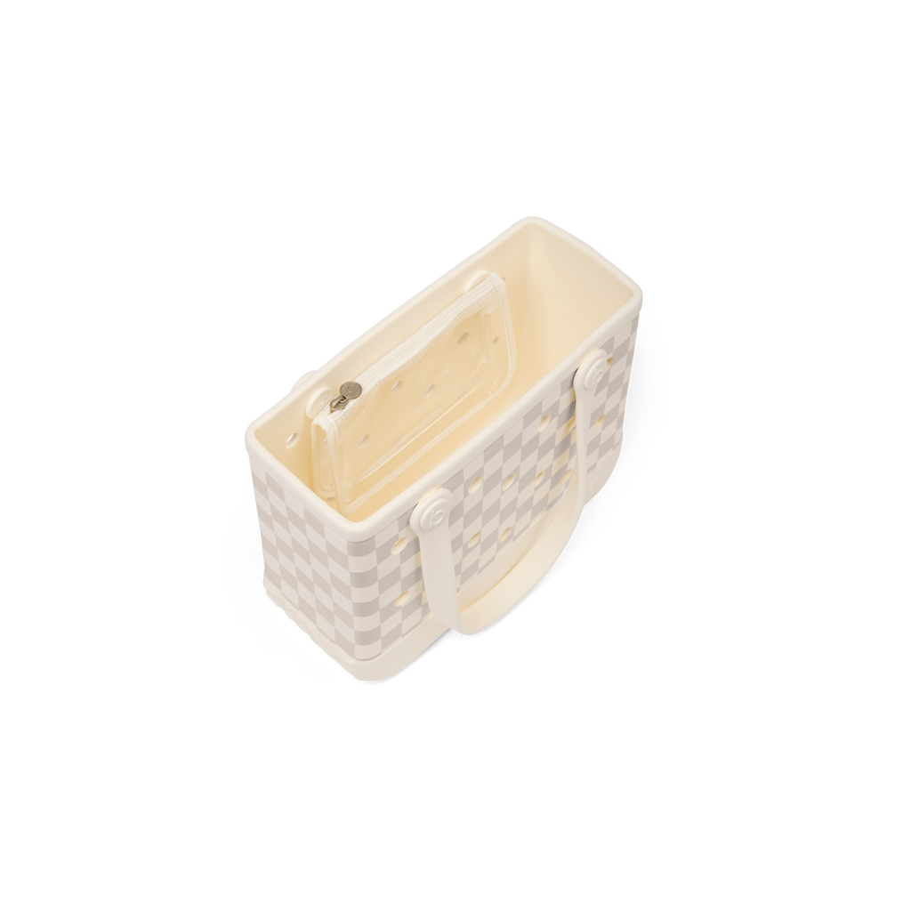Bitty Bogg Bag - Checkered Coconut\/Mushroom