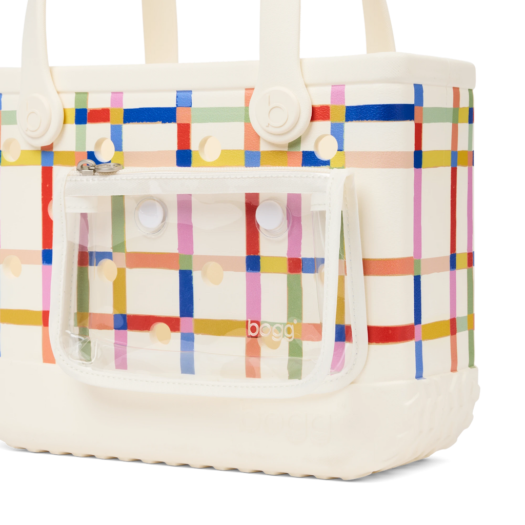 Bitty Bogg Bag -Red White and Plaid