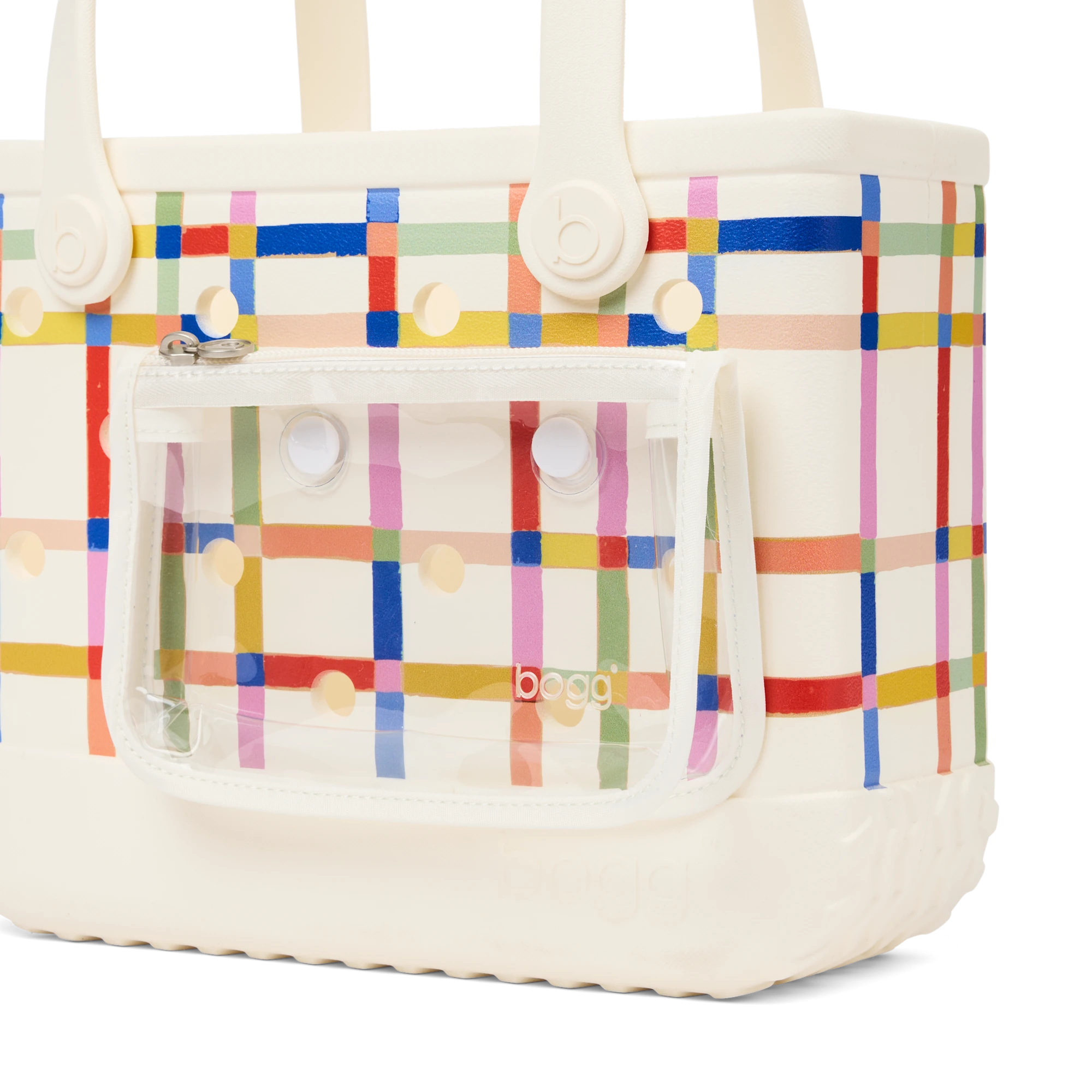 Bitty Bogg Bag -Red White and Plaid